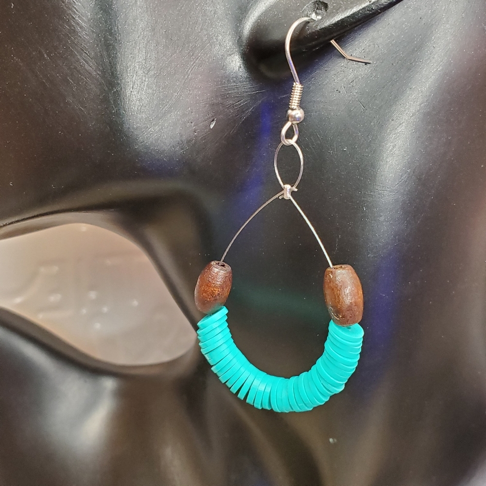 Handmade Beaded drop dangle earrings